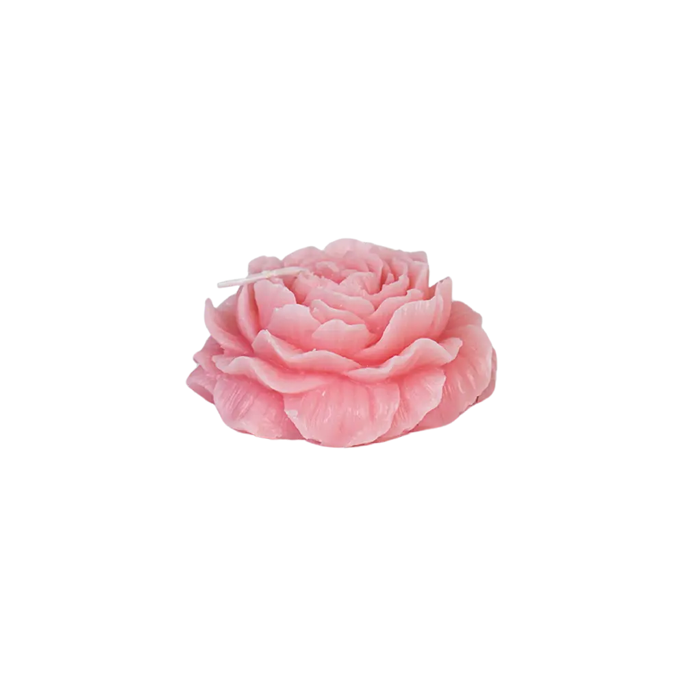 Small Flower Pink Scented Candle