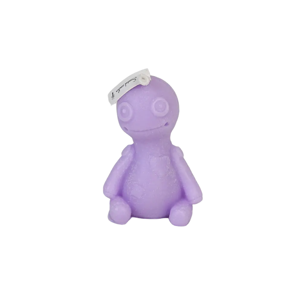 Small Monster Shape Purple Candle