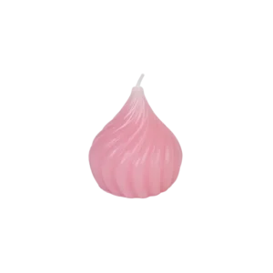 Small Onion Shape Pink Candle