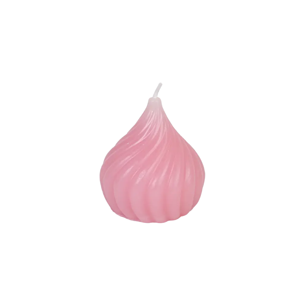 Small-Onion-Shape-Pink-Candle Small Onion Shape Pink Candle