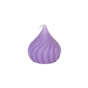 Small Onion Shape Purple Candle