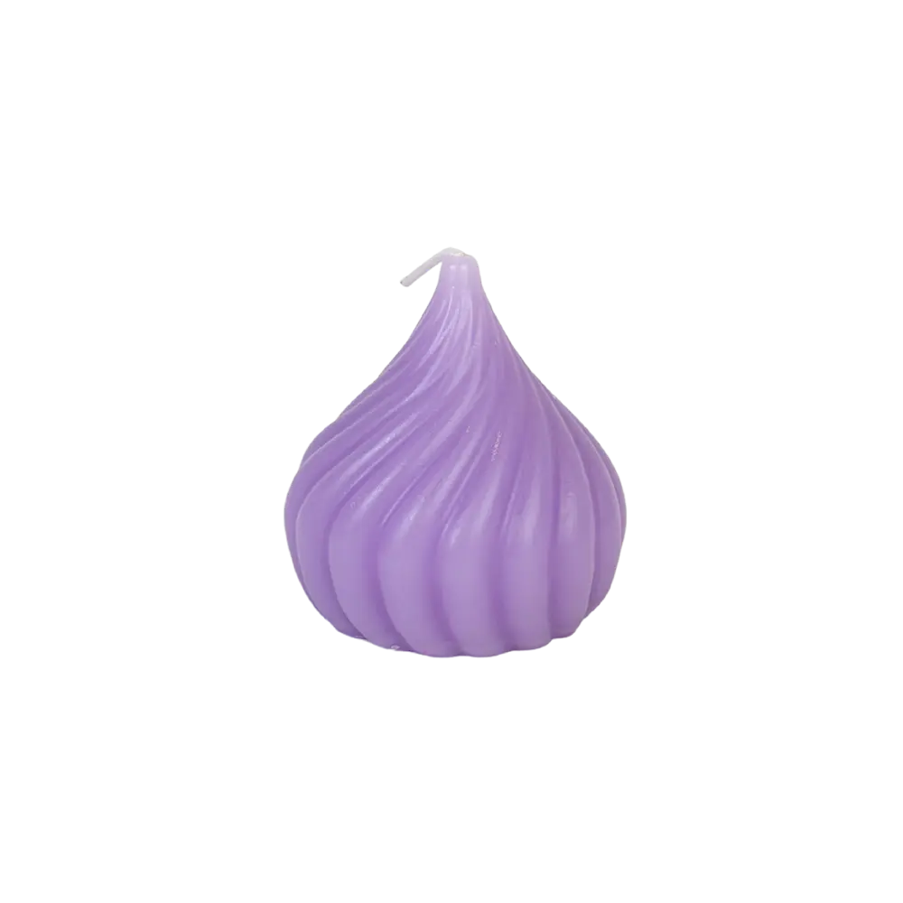 Small Onion Shape Purple Candle
