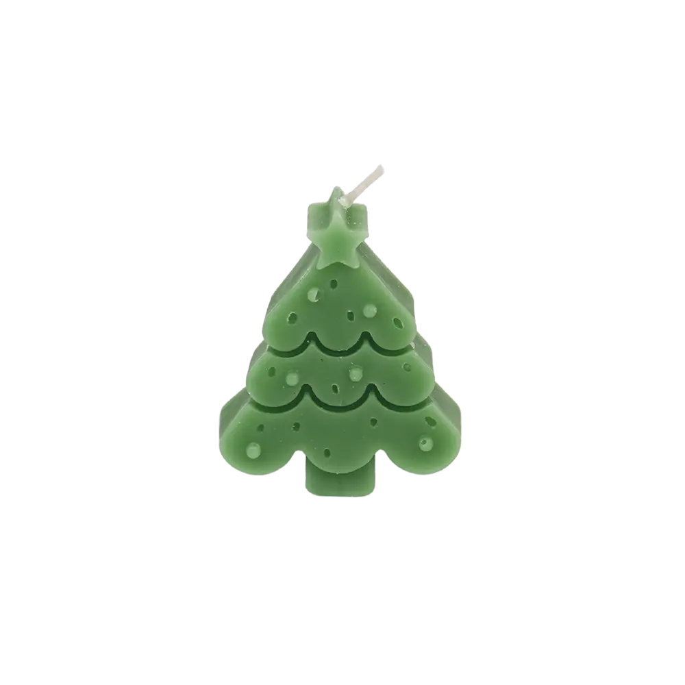 Small Tree Shape Green Candle