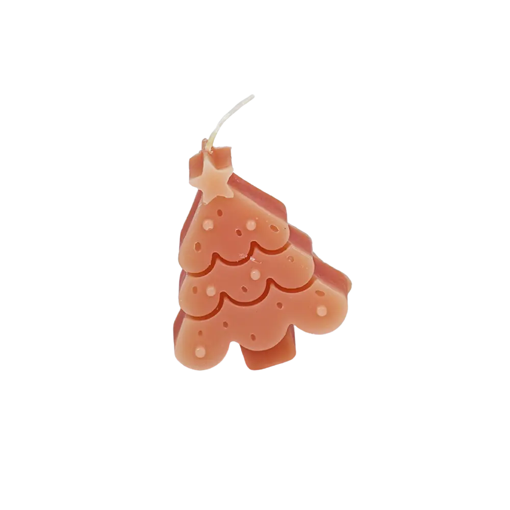 Small Tree Shape Orange Candle