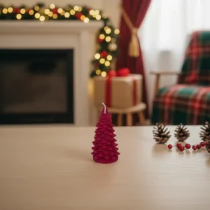Small Tree Shape Red Candle1