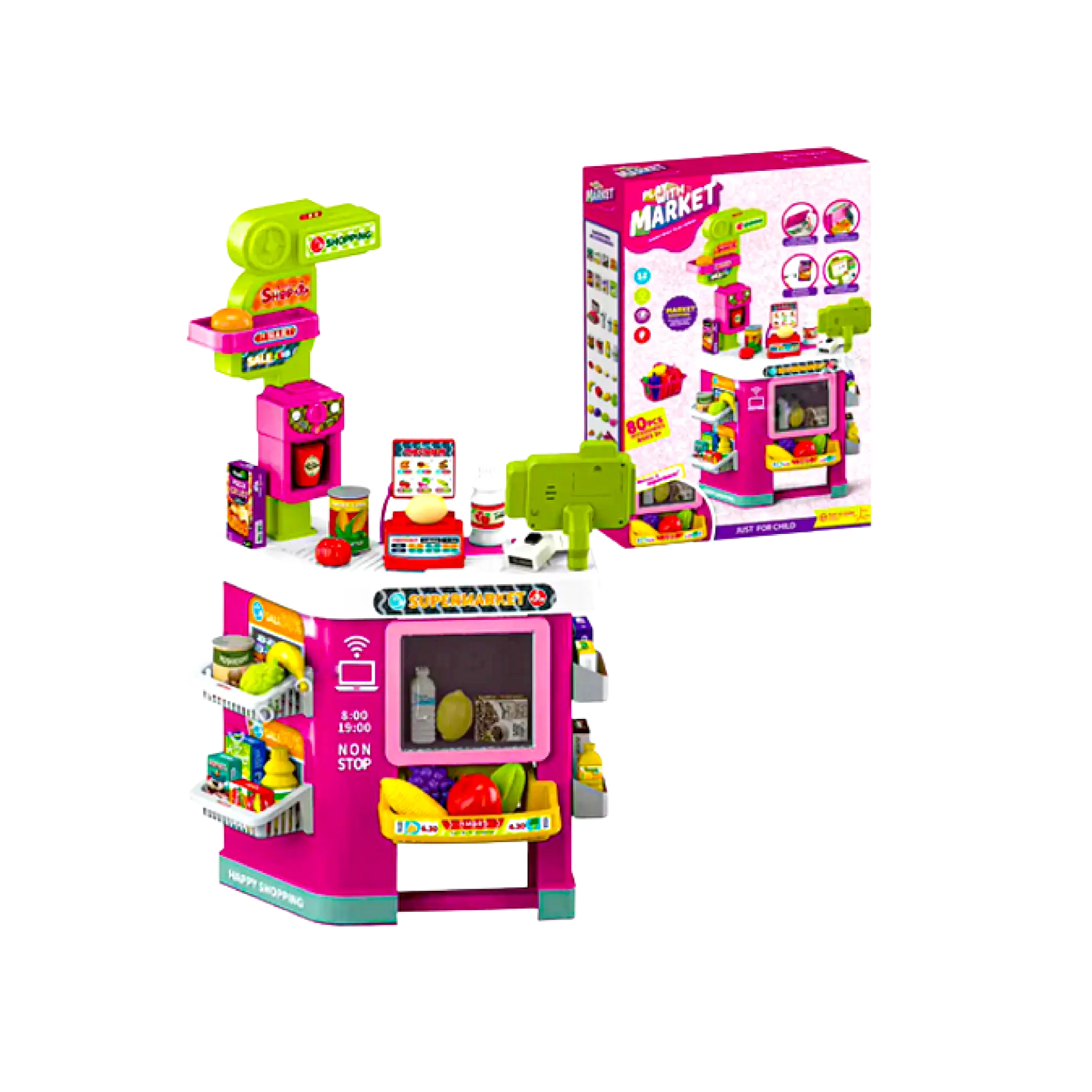 Supermarket-Pink-67-Pieces Supermarket Pink 67 Pieces