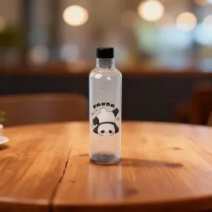 Upside Down Panda Glass Bottle1