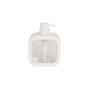 White square liquid soap dispenser