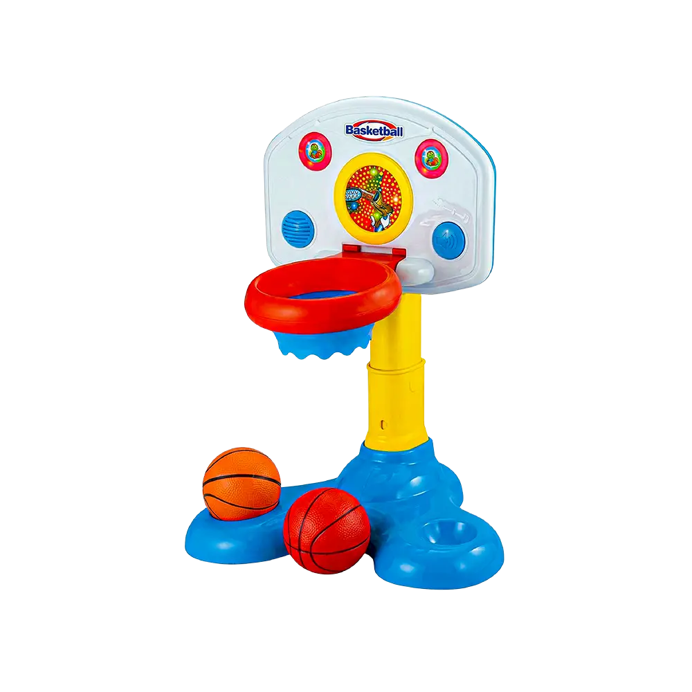 2 in 1 Kids Learning Basketball Hoop with Lights & Sound