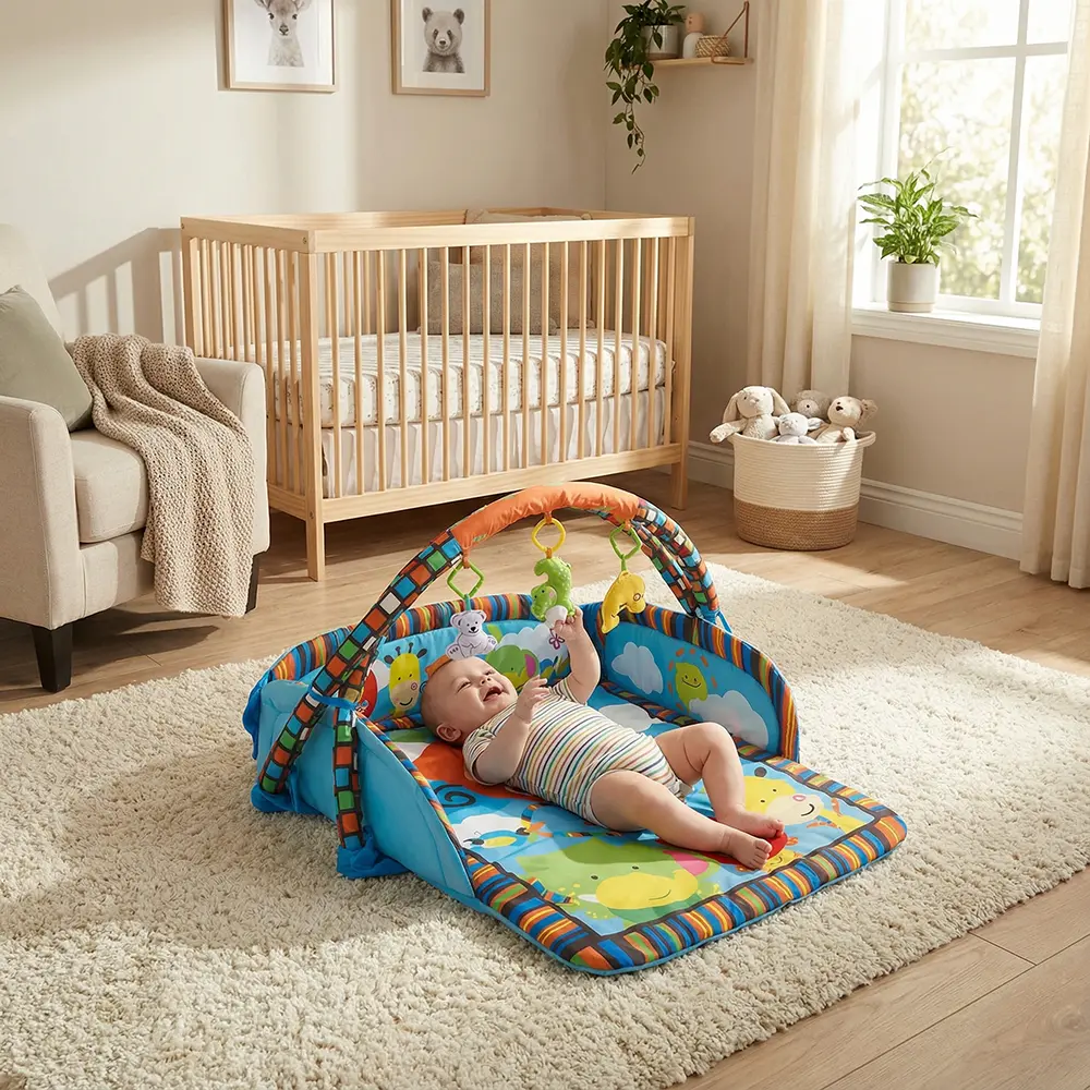 Baby Activity Play Gym with Padded Mat1