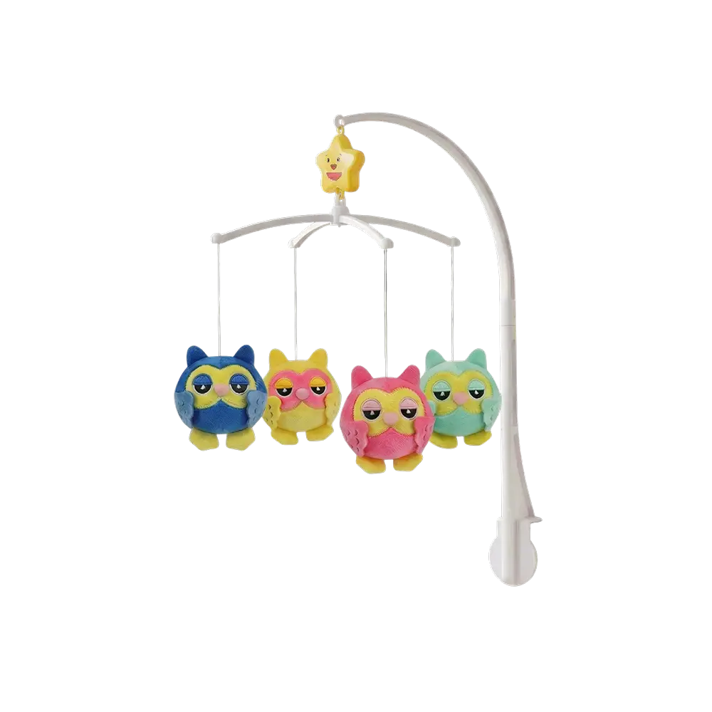 Baby-Bedside-Comfort-Mobile-with-Owl-Toys Baby Bedside Comfort Mobile with Owl Toys