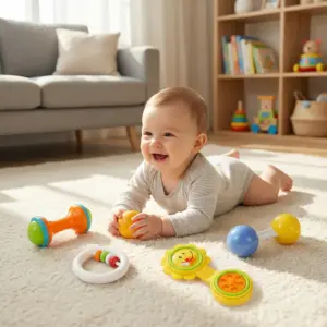 Baby Ring 4pcs Rattle Toy Set1