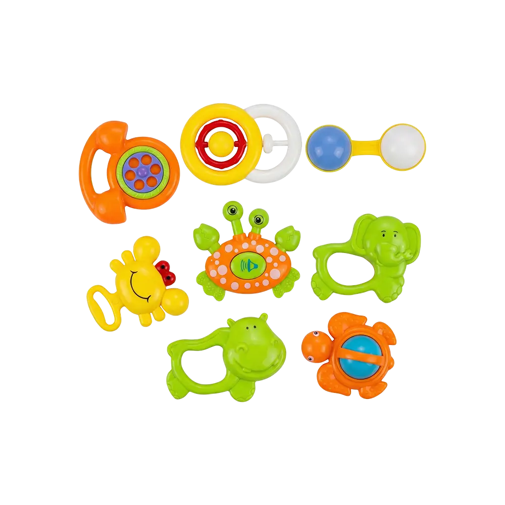 Baby Ring 8pcs Rattle Toy Set