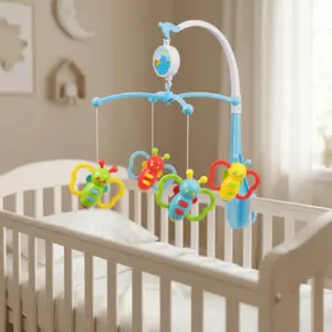 Bedside Rotating Musical Crib Mobile for Babies1