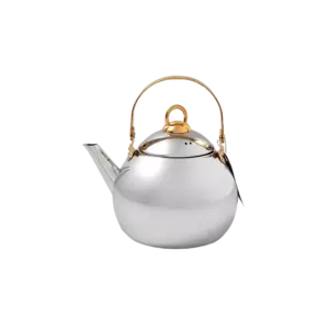 Berlin Luxe Stainless Steel 1.5L Tea Kettle with Gold Handle