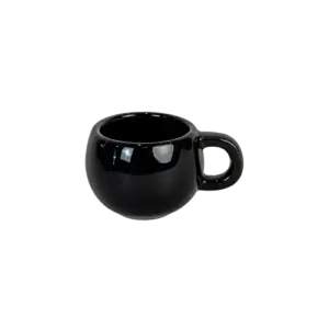 Black Gloss Round Cup
