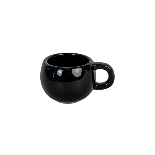 Black Gloss Round Cup