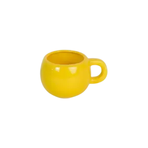 Bright Yellow Round Cup