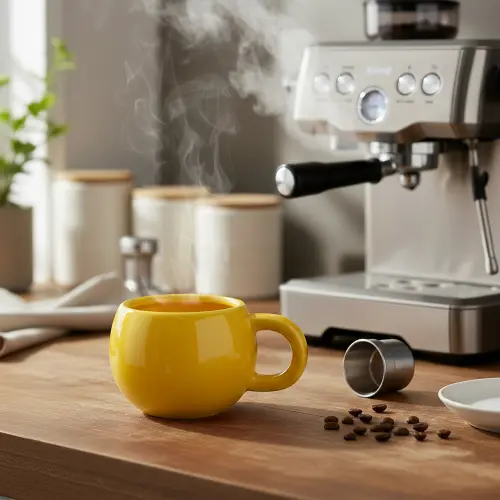 Bright Yellow Round Cup1