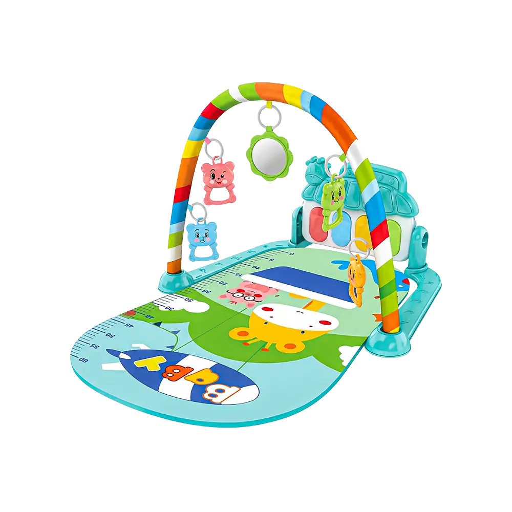 Children Musical Play Mat with Pedal Piano & Activity Gym