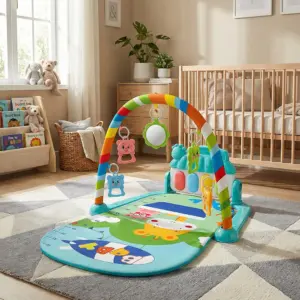 Children Musical Play Mat with Pedal Piano & Activity Gym1