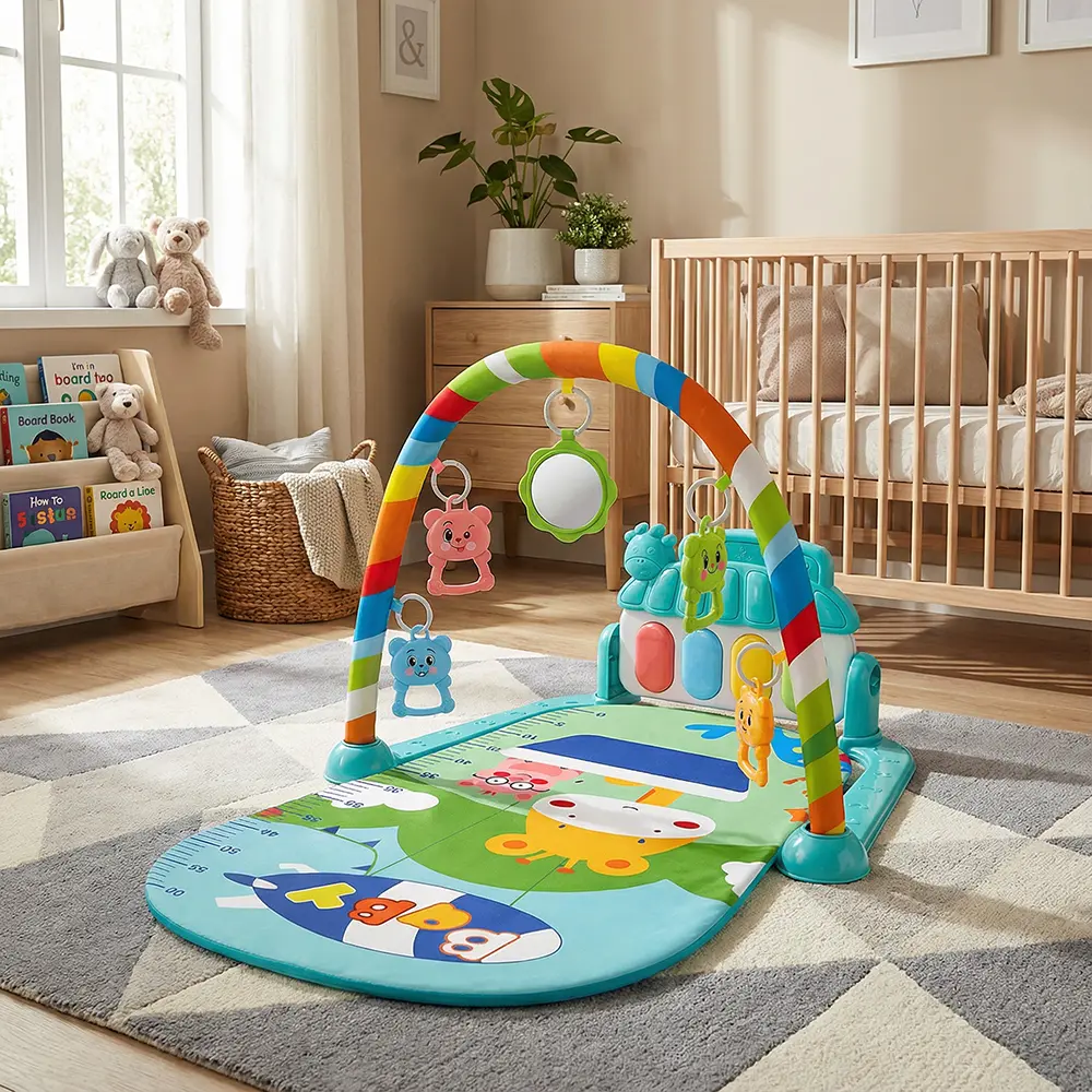 Children Musical Play Mat with Pedal Piano & Activity Gym1