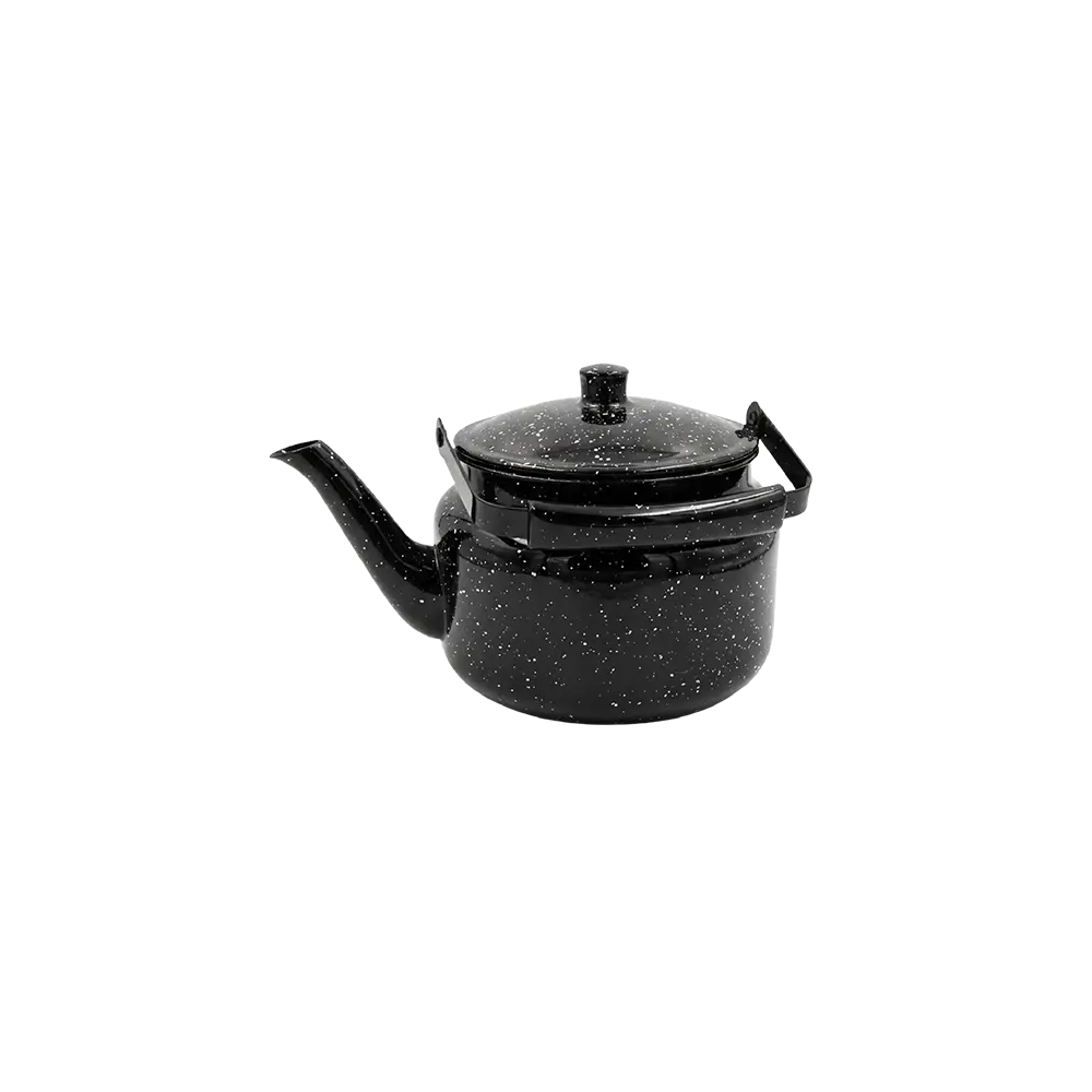 Classic 1L Black Granite Enamel Tea Kettle