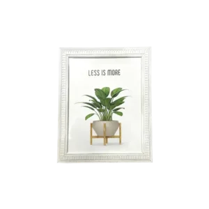 Classic White Textured Photo Frame 15x20 cm