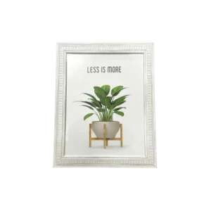 Classic White Textured Photo Frame 20x25 cm