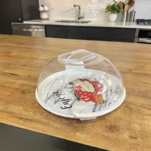 Decorative Round Cake Dome Butterfly Design1