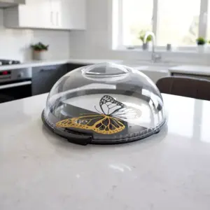 Decorative Round Cake Dome Coffee Design1