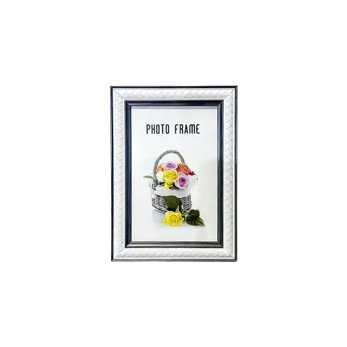 Decorative White Frame with Black Inner Border 10x15 cm