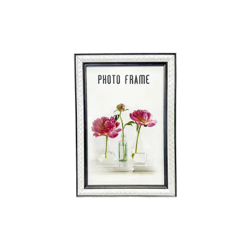 Decorative White Frame with Black Inner Border 20x25 cm