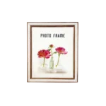 Decorative White Frame with Brown Inner Border 20×25 cm