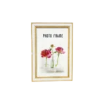 Decorative White Frame with Silver Inner Border 15x20 cm