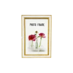 Decorative White Frame with Silver Inner Border 20×25 cm