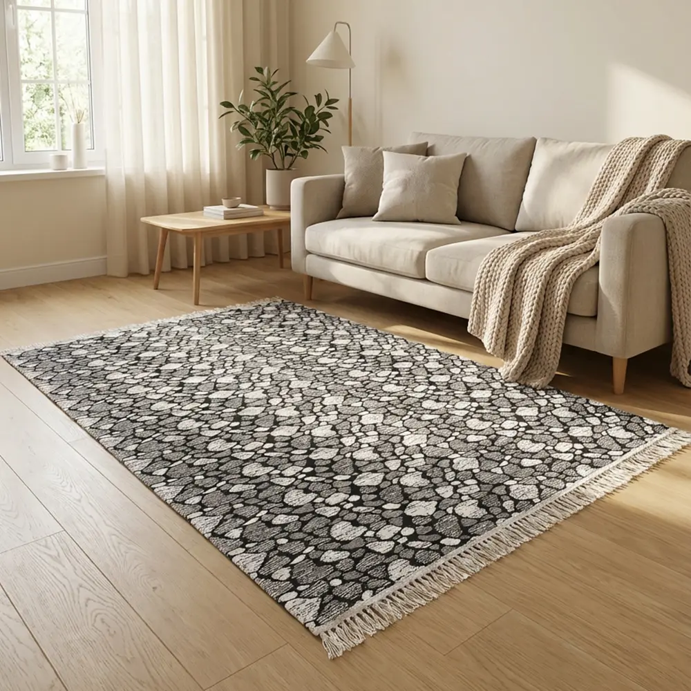 Dual-Side-160x250cm-Stone-Style-Brown-&-White-Carpet1 Dual Side 160x250cm Stone Style Brown & White Carpet1