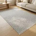 Dual-Side-180x280cm-Geomatric-Style-Grey-&-White-Carpet1 Dual Side 180x280cm Geomatric Style Grey & White Carpet1