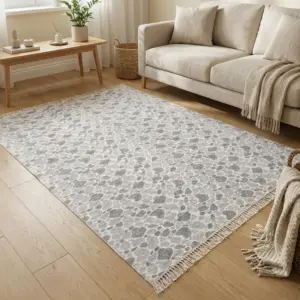 Dual Side 180x280cm Stone Style Grey & White Carpet