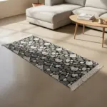 Dual-Side-60x120cm-Stone-Style-Black-&-White-Carpet Dual Side 60x120cm Stone Style Black & White Carpet