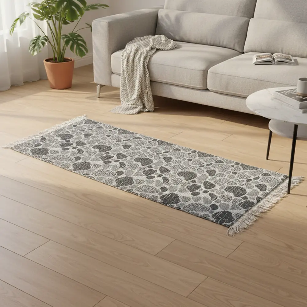 Dual-Side-60x120cm-Stone-Style-Grey-&-White-Carpet Dual Side 60x120cm Stone Style Grey & White Carpet