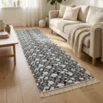 Dual-Side-80x300cm-Stone-Style-Black-&-White-Carpet1 Dual Side 80x300cm Stone Style Black & White Carpet1