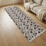 Dual Side 80x300cm Stone Style Brown & White Carpet