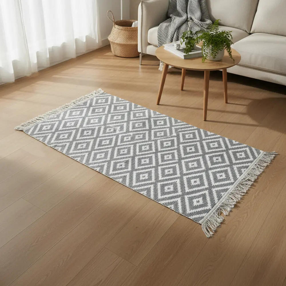 Dual-Side-90x60cm-Geometric-Gray-and-White-Carpet1 Dual Side 90x60cm Geometric Gray and White Carpet1