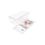 Emhouse 15x37x10cm Tall Clear Fridge Organizer Midi with Lid2