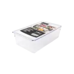 Emhouse 36x20.5x10cm Tall Clear Fridge Organizer Maxi with Lid