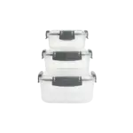 Freshlife 3pcs Grey Storage Boxes Set