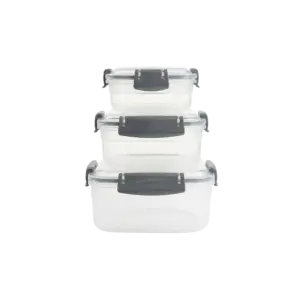 Freshlife 3pcs Grey Storage Boxes Set