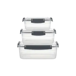 Freshlife 3pcs Rectangular Storage Boxes Set