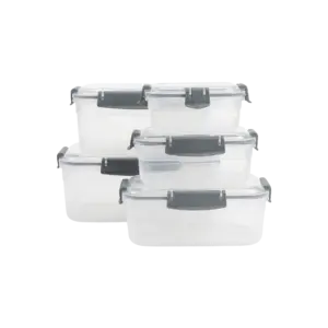 Freshlife 5pcs Rectangular Storage Boxes Set